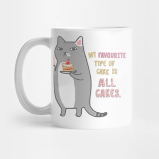 Celebration Cat - Favourite Type Of Cake Mug